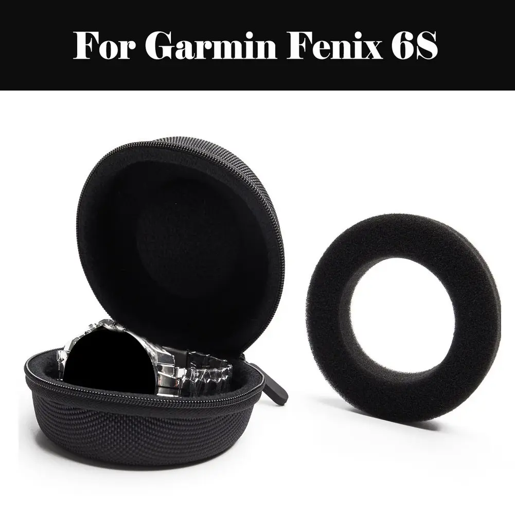 

Watch Storage Box Black Travel Watch Package Case Gift Box Watch Storage Box For Garmin Fenix 6S