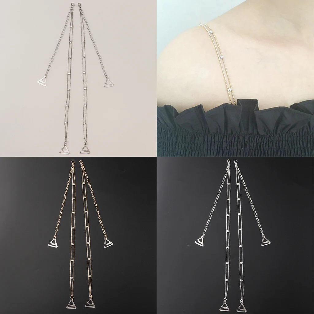 Crystal Bra Straps Shoulder Strap Bridal Lingerie Belt Costume Decors Sparkly crystal rhinestone detachable bra straps