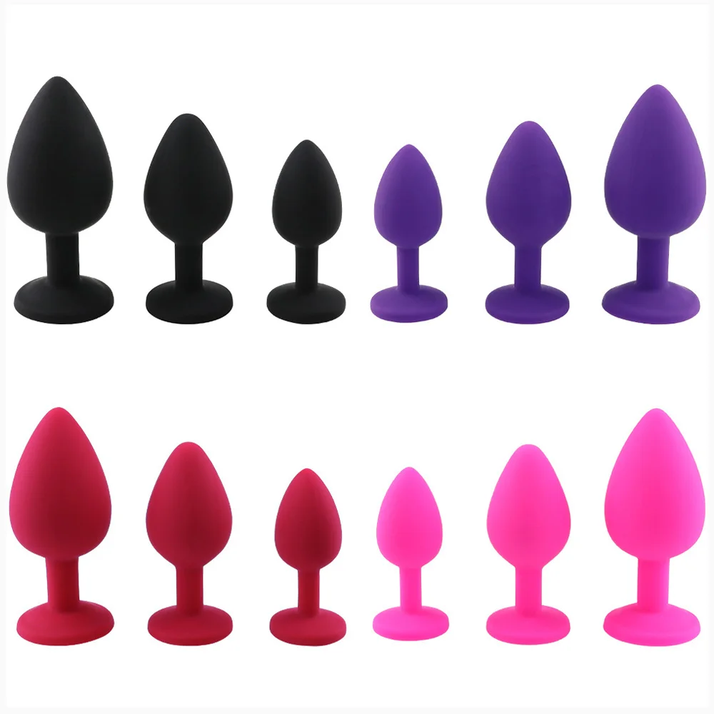 Silicone Butt Plug Anal Prostate Massager Multiple Sizes Ass Dildo Gay Fetish Sex Toys For Men and Women | Красота и здоровье