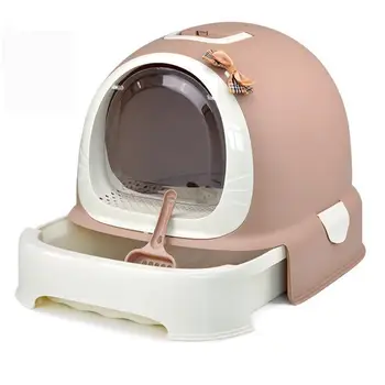 

Basin Of Cat Litter Spill Prevention Totally Enclosed Deodorization Extra Large Cat Toilet Sand Cat Cat Shit Basin Supplies