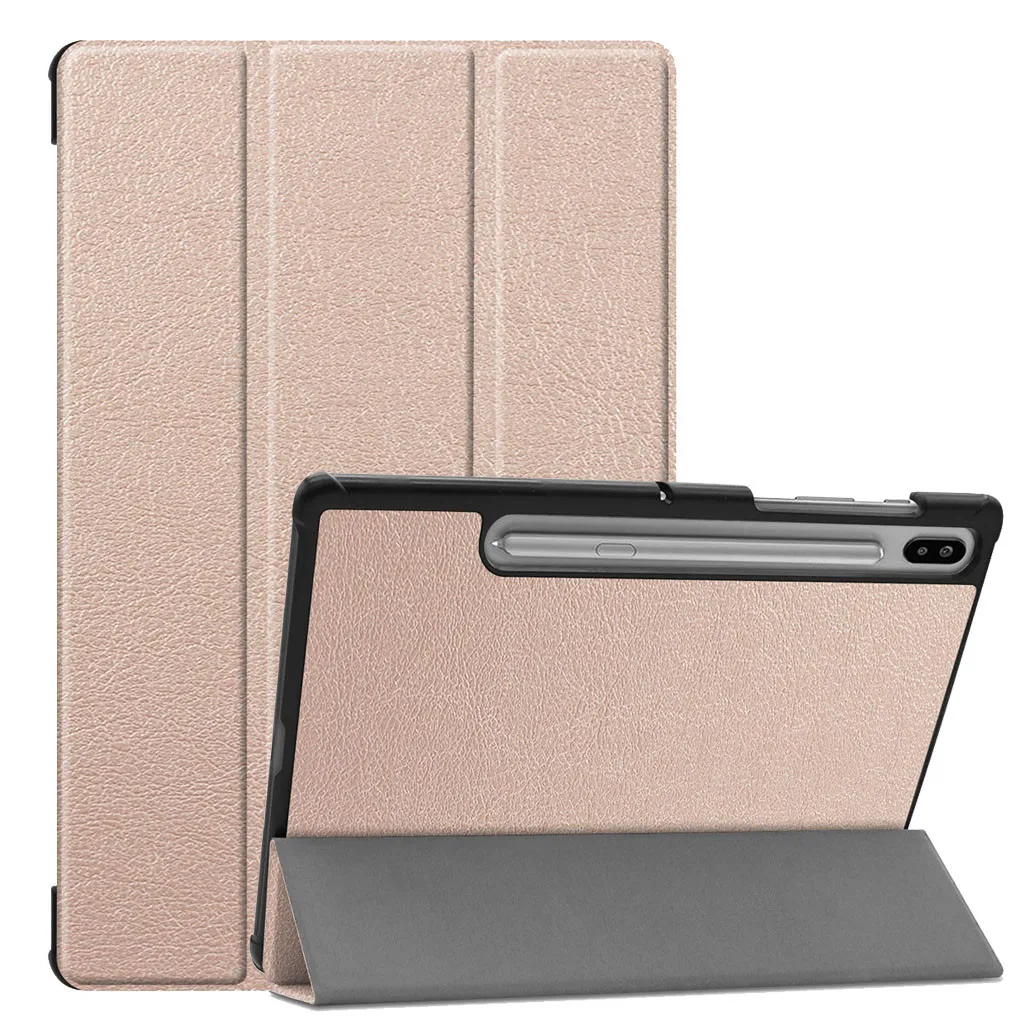 1 x чехол для samsung Galaxy Tab S6 10,5 T860 T865 Умный Магнитный кожаный чехол-подставка легко устанавливается