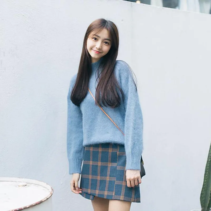 2020 Jumper Christmas Gift Fluffy Sweater Fuzzy Fur Korean