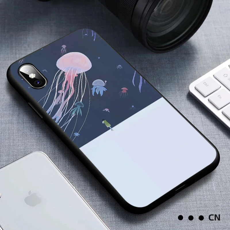 Дельфин Медузы на OPPO Рено Ace K5 2Z 2F A5 caracasa R11 R15 R17 pro крышка A1K A9 2020 Z 2 10X Realme 3 X Lite 5 Q XT X2
