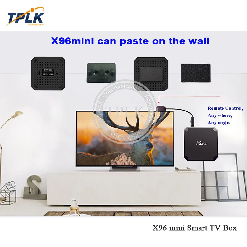 Горячая X96 Мини ТВ приставка на базе Android Box MINI X96 Android 7,1 Smart tv Box 2 ГБ 16 ГБ и 1 ГБ 8 ГБ S905W четырехъядерный 2,4 ГГц WiFi телеприставка