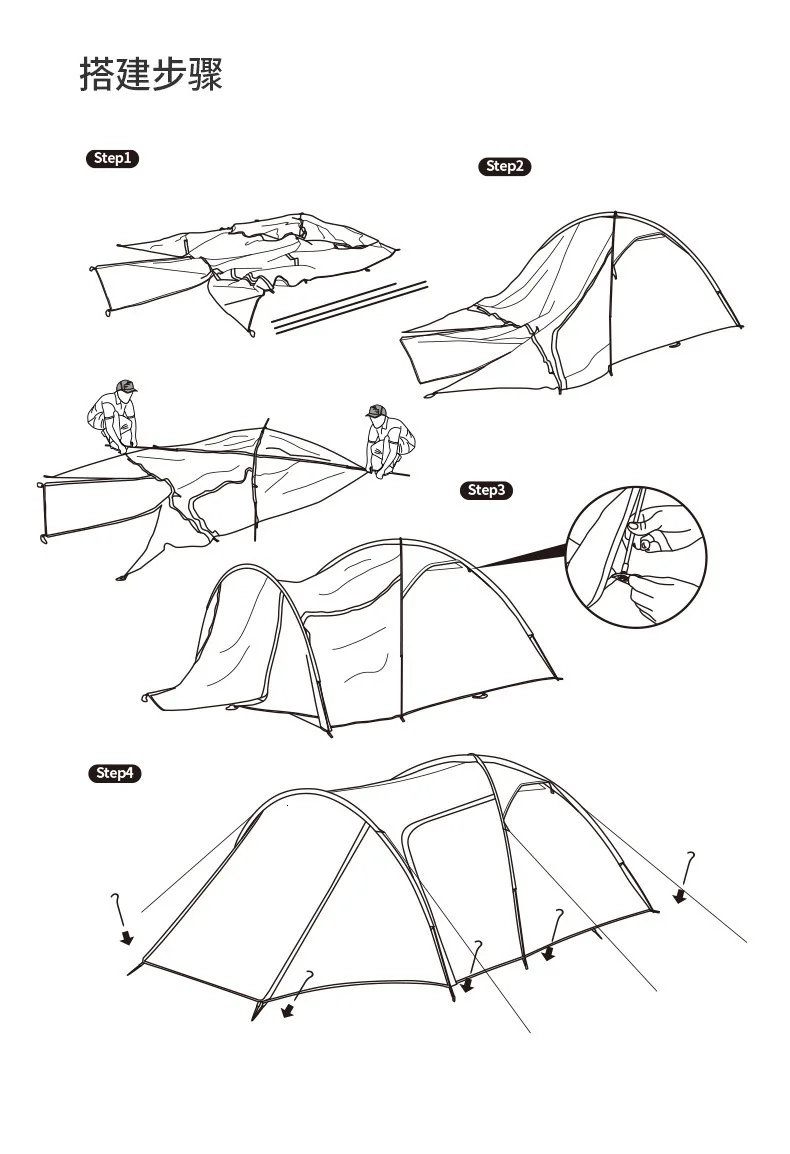 Naturehike рыцарь 3 человек палатка одна комната один зал палатка лагерь на открытом воздухе Кемпинг с вождения непромокаемая ветровка палатка