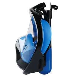 Underwater Scuba Anti Fog Full Face Diving Mask with Camera Mount Snorkel Set Respiratory Mask Safe Waterproof Swim Equipment