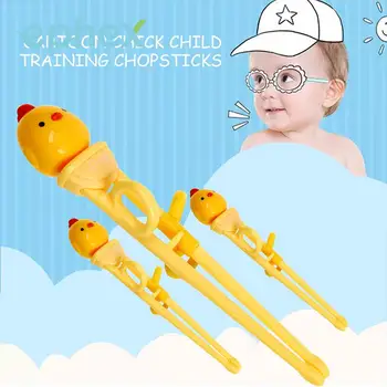 

Ephex Cute 1 Pairs Easy To Wash Training Chopsticks Safe Anti-Dislocation Easily Hold Foods Attachable Learning Chopstick