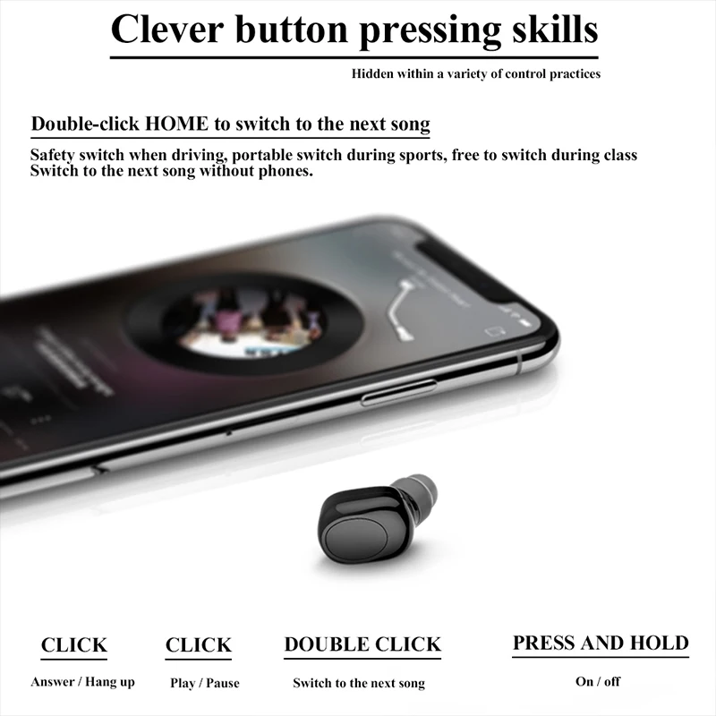 Bluetooth наушники новейшие X11 HandfreeHeadset Mini V4.1 спортивные для Xiaomi шумоподавление Ecouteur