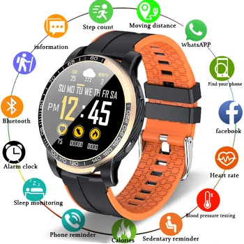 

Metalbay Bluetooth Call Smart Watch Men Blood Pressure Waterproof Sports Fitness Tracker Weather play music For Android IOS