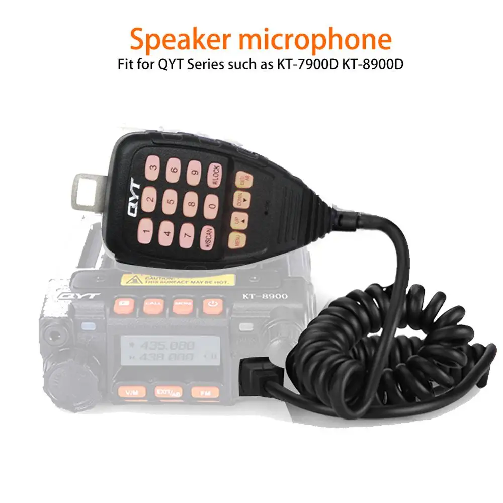 Оригинальный ручной микрофон для QYT KT 5800 KT8900 8900D 7900D 780 plus 980 мобильное радио 10 00*7 00*5
