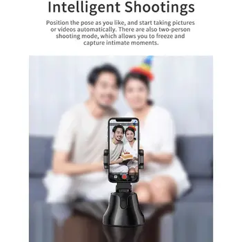 

360° Rotation Auto Face Object Tracking Smart Camera Phone Mount Shooting Gimbal Selfie Stick Holder for iPhone An-droid Phones