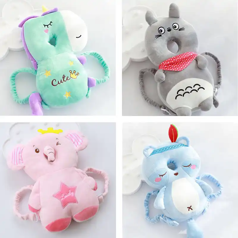 Mignon Dessin Animé Anti Chute Oreiller Totoro éléphant Chat Cochon Chien Singe Abeille En Peluche Peluche Douce Poupée Pour Bébé Enfant Cadeau De