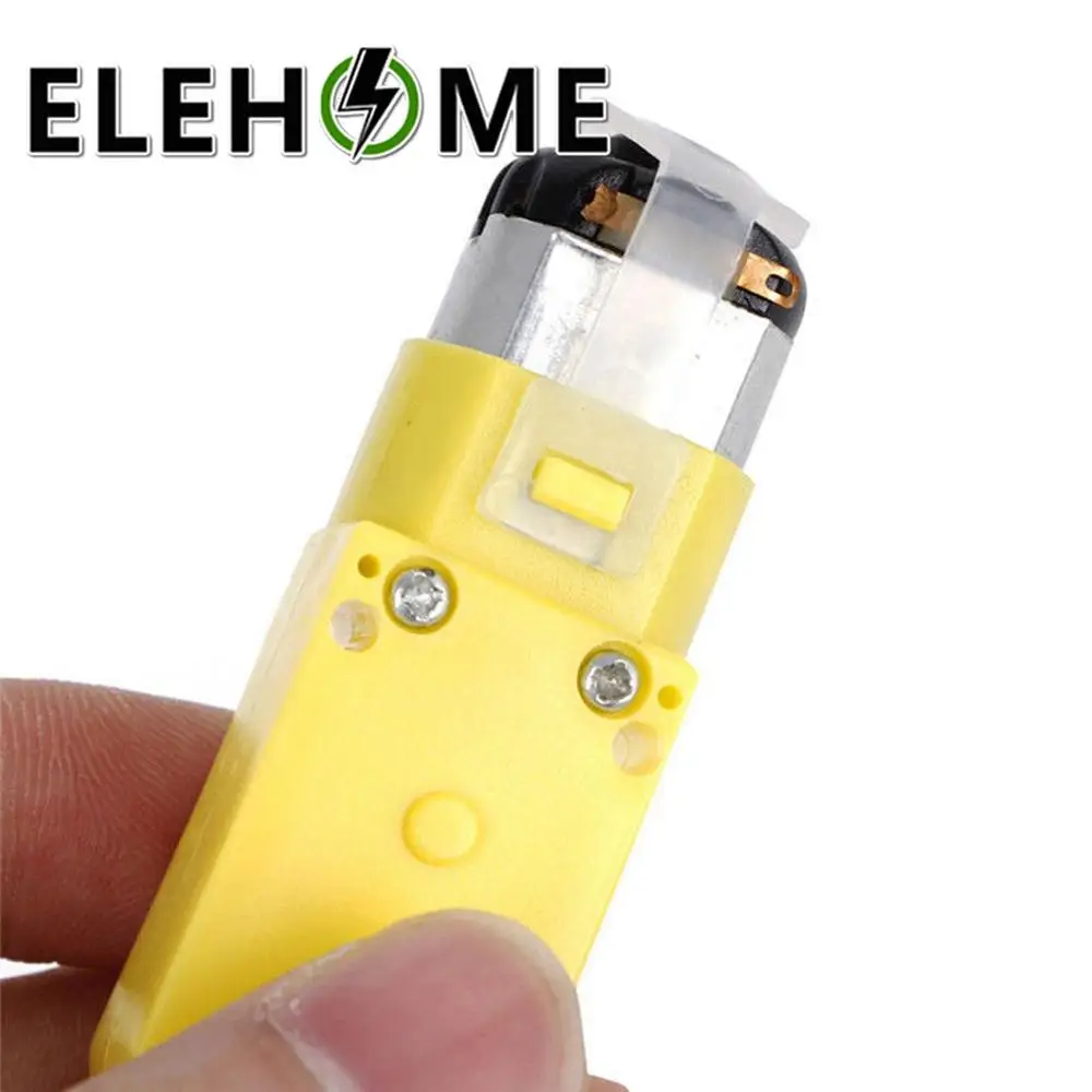 

TT Motor Smart Car Robot Gear Motor ArduinoED Diy DC Motor Geared TT Smart Car Chassis Four-wheel Drive Anti-Interference XF30