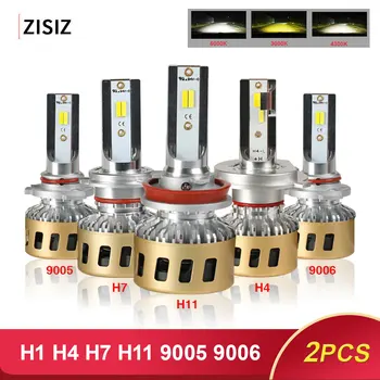 

2Pcs LED H7 H4 H11 H1 H3 9005 9006 880 9012 H4 LED Bulb Canbus Car Headlight Phil1p Chips 80W 16000LM 7000K Led Fog Lamp 12V