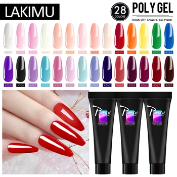 

Nails Poly Gel Nail Art Design LED Hard Jelly Quick Transparent Gel Polish Decorative Nude Nail Polish for Nail Gel Polygel Set