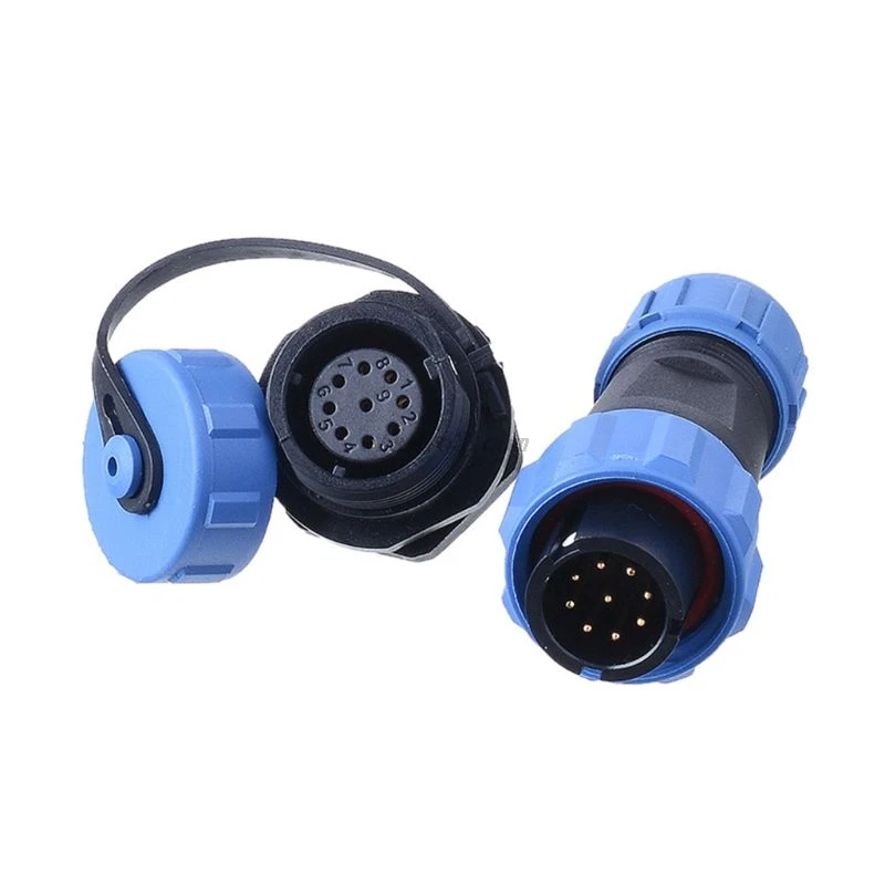 1Pair Waterproof connector SP13 IP68 cable plug & socket Male and Female 2Pin/3Pin/4Pin/5Pin/6Pin/7Pin/9Pin D2TE | Электроника