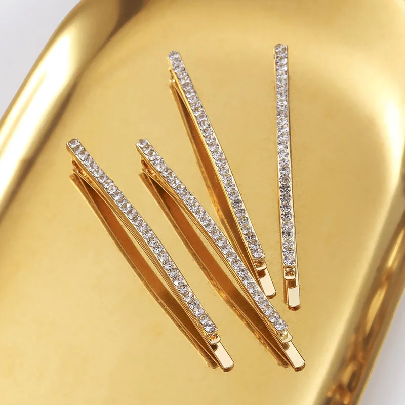 1/12 pcs Rhinestones Hair Clip Women Hair Accessories Crystal Clips Girls Barrette pins Jewelry