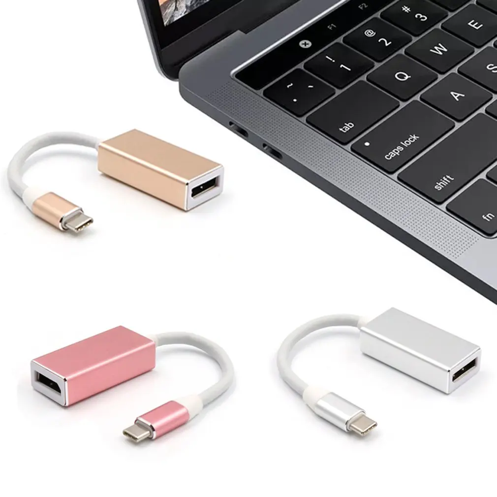 1080P USB 3,1 type C к DP адаптер USB-C-Дисплей порт адаптеры конвертер Поддержка 4K UHD для Macbook Pro //