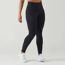 Женские колготки для бега, одноцветные, черные, тонкие, с маленькими дырками, дышащие, плотно прилегающие, для йоги, фитнеса, тренировки, спортивные Леггинсы для девушек