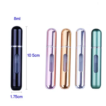 8ml 5ml Portable Mini Refillable Perfume Bottle With Spray Scent Pump Empty Cosmetic Containers  Atomizer Bottle For Travel Tool 2