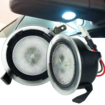 

2 pcs White LED Under Side Mirror Puddle Lights for Ford F-150 2005-2014 for Ford Edge 2007-2018 for Ford Expedition 2003-2018