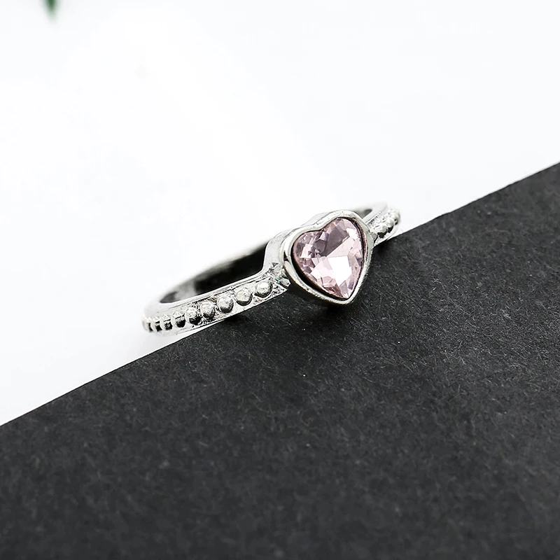Лидер продаж, серебряные кольца Forever Clear Silver CZ Lucky Circle с круглым пальцем для женщин, свадебные ювелирные изделия, подарок, Прямая поставка