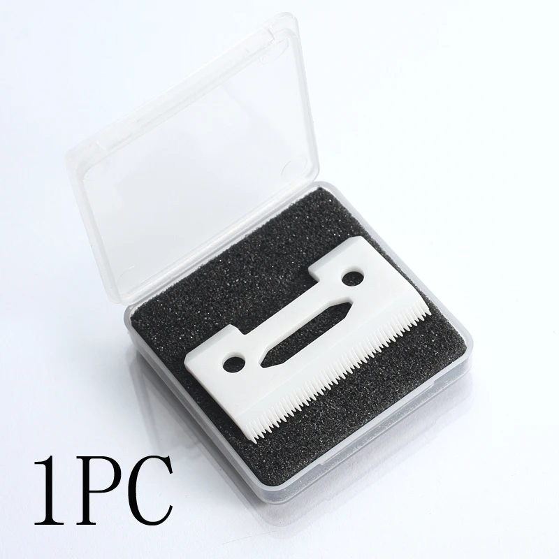 1/2/10/100 шт 2 отверстия шатается-зуб Керамика подвижное лезвие с коробкой для аккумуляторная машинка для стрижки волос, сменные лезвия бритвы - Цвет: Ceramic 1 pc