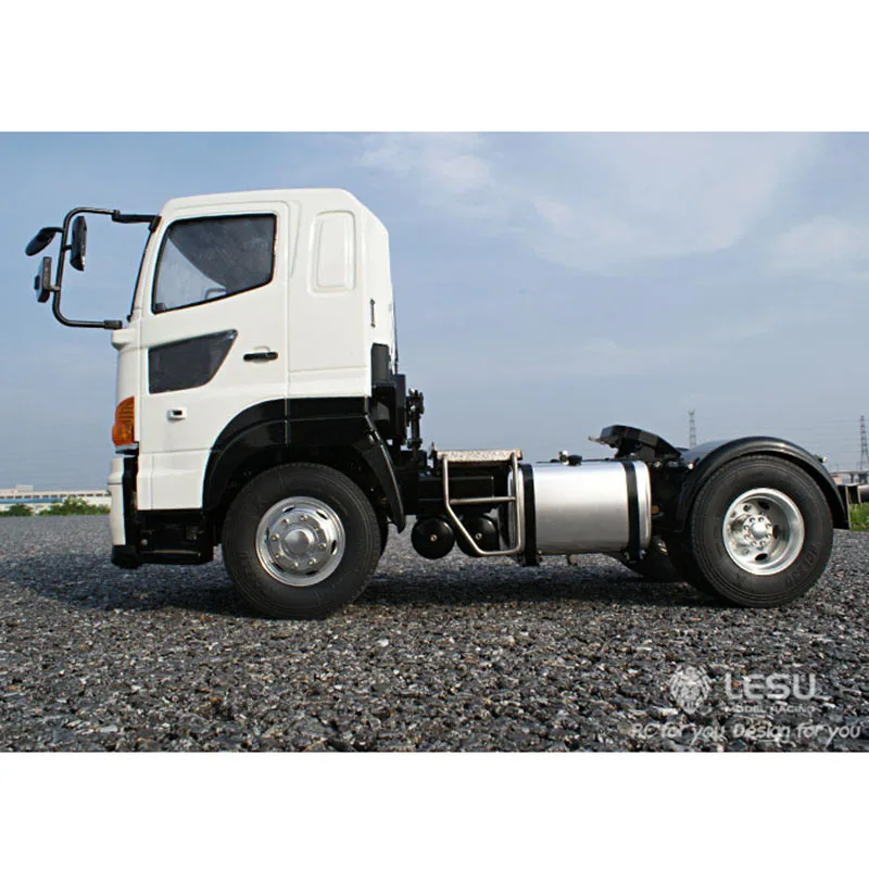 Модель грузовика тягача 1/14 RC LESU Hino700 4x2 Металлическое шасси|Радиоуправляемые