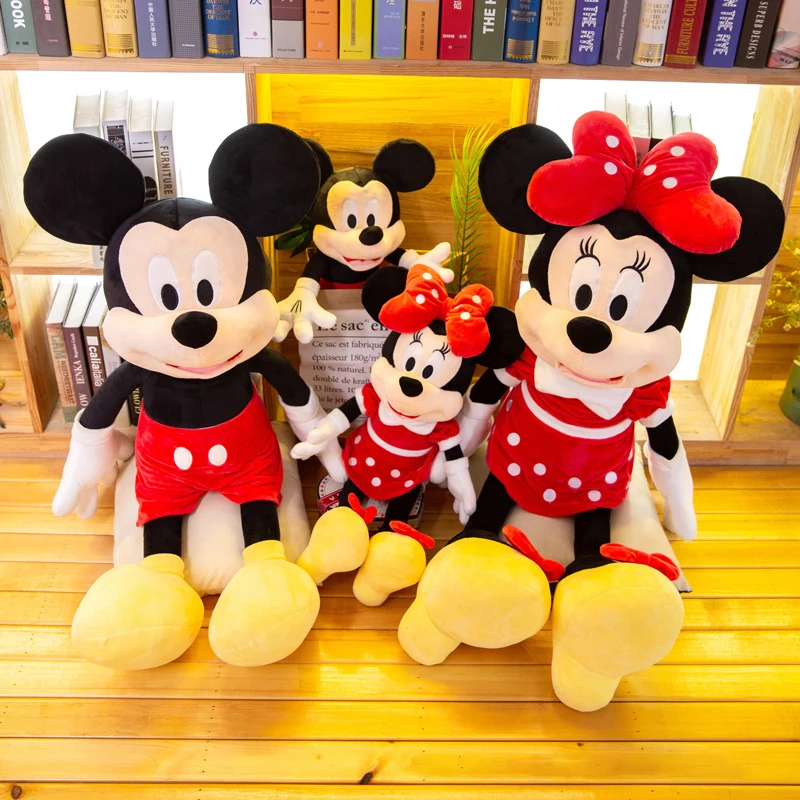 40-120cm Mickey Minnie Mouse Disney Plush Toy Cartoon Anime Stuffed Doll Birthday Christma Children's Toys Gift | Игрушки и хобби