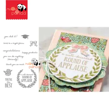 

MP129 Round of Applause Metal Cutting Dies Stamps Scrapbooking For Making Cards Album Decorative Embossing DIY Crafts Stencils