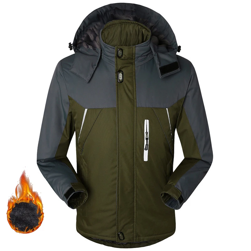 Новая утолщенная зимняя флисовая куртка и пальто, верхняя одежда, водонепроницаемая ветрозащитная теплая альпинистская куртка, Мужская ветровка, пуховики