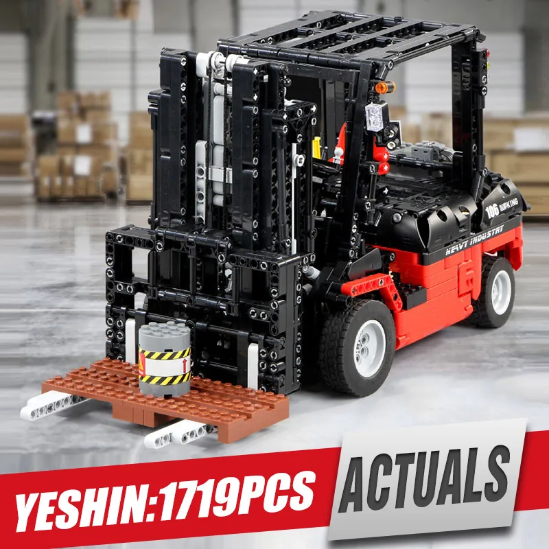 

Yeshin Technic Motor Car Toys The 3681 Forklift Mk II Set Assembly Kits Toys Kids Christmas Gifts Building Blocks Bricks