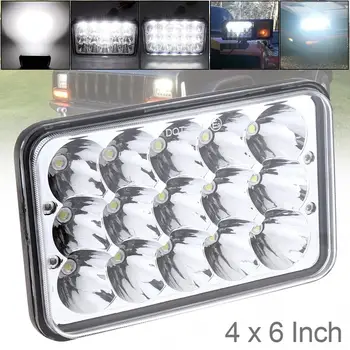 

4X6 Inch Rectangular LED Headlights for Jeep Wrangler YJ Cherokee XJ Trucks 4X4 Offroad Headlamp