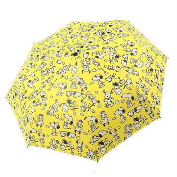 

New dog pattern Umbrella Pocket Umbrella Three Folding Fresh Party Dogs Parasol Sunny Rainy 4 colour Umbrellas Women