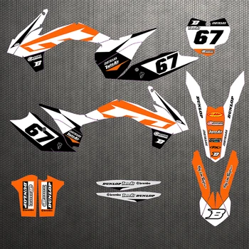 

Motorcycle stickers custom complete tool graphics background decal sticker quantity luster team KTM SXF EXC XCF 2013-2016 2014