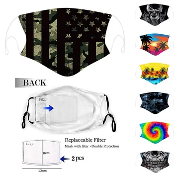 

Dustproof Windproof Foggy Haze Anti-spitting Protective Mask mouth caps reusable filters masks masque tissus lavable masque