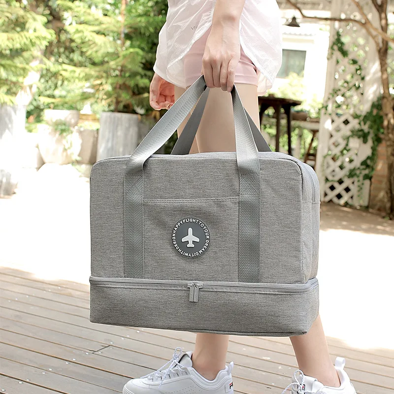Luggage Dry Wet Separation Storage Bag Luggage Organizer Packing Travel Duffle with Shoes Bag Mesh Cosmetic Organiser
