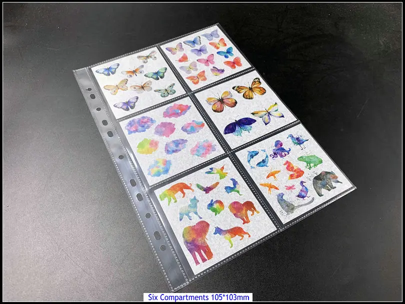 criativo cartão postal organizador livro binder cartão álbum multi tamanho transparente pasta mangas para cartão livro