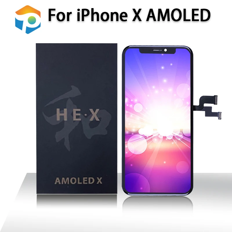 YWEWBJH Grade For i Phone X OLED LCD Display LCD Display Touch Screen Digitizer Assembly For i Phone X XS 11 Pro XSMax XR HEX