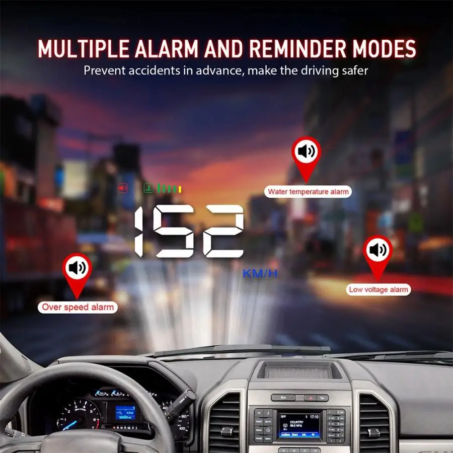 A500 HUD ODB2 система автомобиля Универсальный 3,5 дюймов дисплей приборной панели