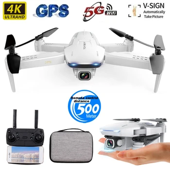 

2020 NEW S162 Drone Gps 4K HD 1080P 5G Wifi Fpv Rc Quadcopter Flight 20 Minutes Distance 500m Smart Return Drones Toys