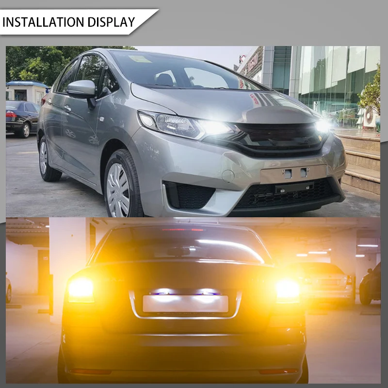 Светодиодный светильник DERI 2x T20 7440 1156 BAU15S BA15S дневные ходовые лампы двухцветные
