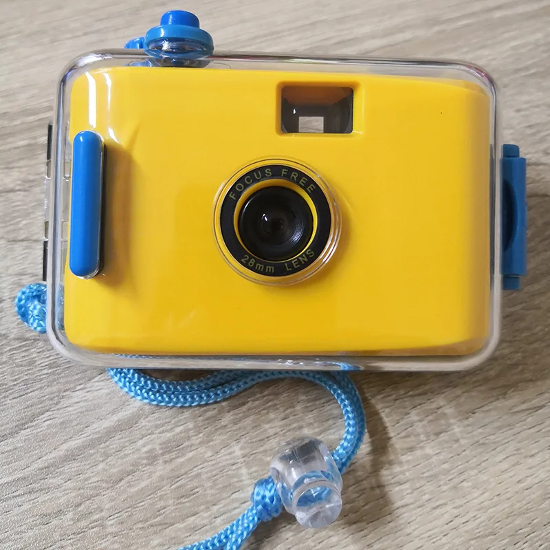Ponto e Atirar Câmera de Mergulho Retro Impermeável Filme Brinquedo Câmera Manual Crianças Presentes 35mm
