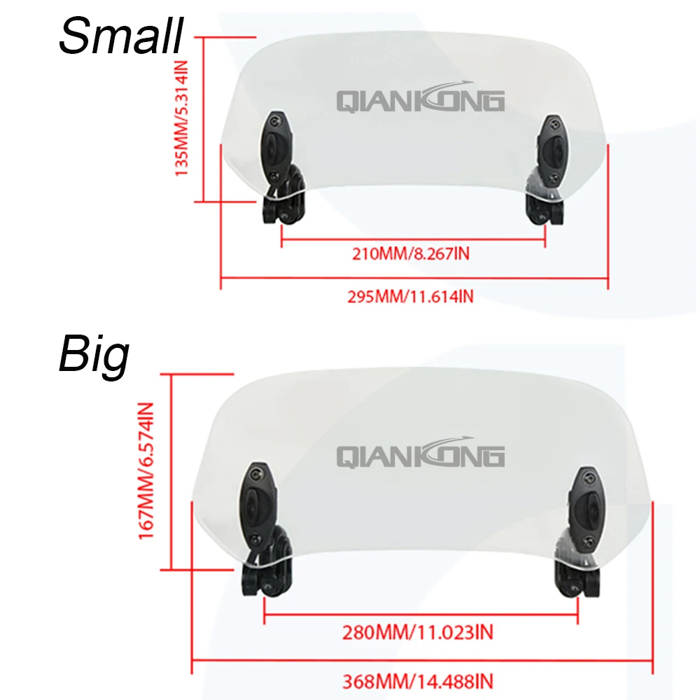 Uinversal Motorcycle Wind Deflector Windscreen Windshield For Suzuki SV1000 GSF1200 DL1000 GSX1400 SV650 2015 2016 2017 2018
