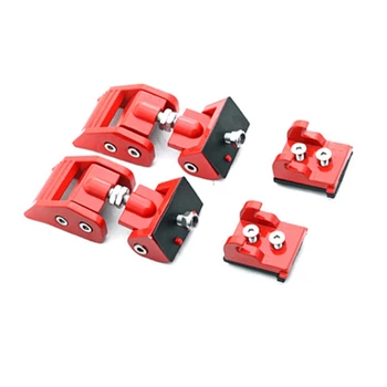 

Metal Engine Hood Latch Lock Catches Kits for Jeep Wrangler 07-18 JK JKU Red