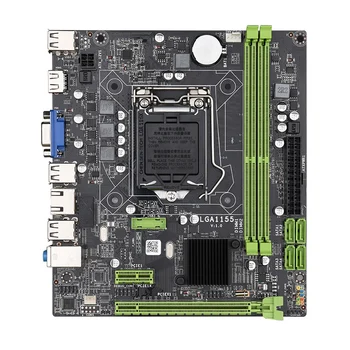 

H61 LGA1155 Practical Desktop Computer Mainboard with SATA 2.0 USB2.0 DDR3 1600MHz 16G Dual Channel Motherboard for Core I3 I5 I