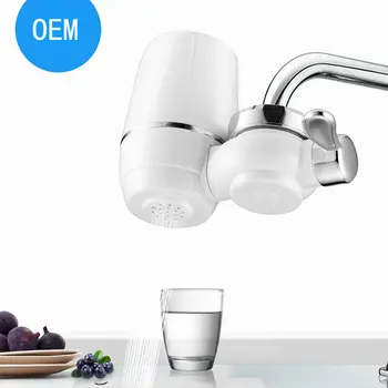 

Portable Effective Ceramic Faucet Filter Tap Water Purifier Easy Assembly Tap Cleaner Water Clean Purifier White