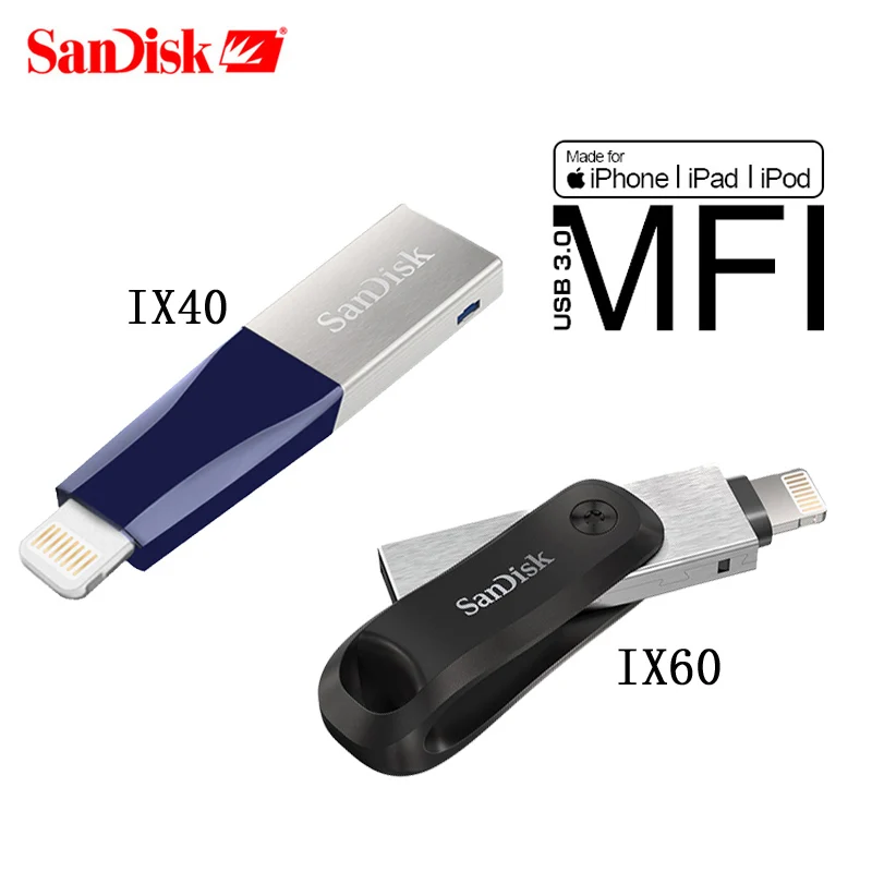 US $54.65 Sandisk Pendrive 30 USB Flash Drive 64GB 128GB 256gb SDIX40NSDIX60 Pen Drive Usb Memory Stick Pendrive Para IphoneIpadIpod