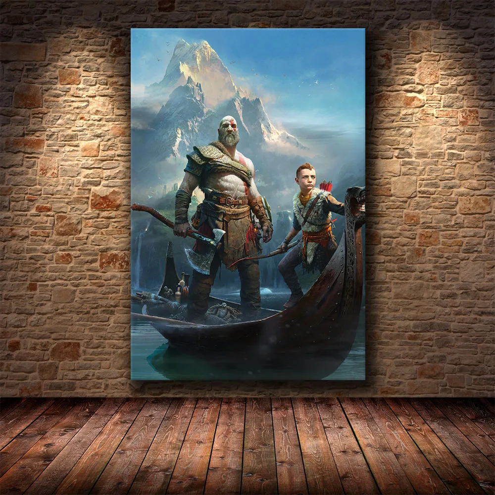 

Cuadros Top Games God Of War Figure Posters Pictures Canvas HD Decorative Wall Art Home Decor Paintings Living Room Decoration