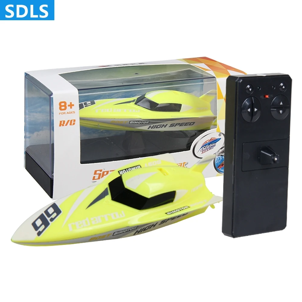 

RC Mini Boats 2.4Ghz 4CH Remote Control High Speed Boat Electric RC Toys For Children Double Properle Ship Birthday Gifts New
